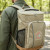 Custom Sustainable Cork & RPET Backpack Cooler - Natural with Cork Lifestyle View 