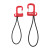 Custom Swivel Clip Folding Bag Hanger - Red