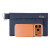 Custom Lakeshore Recycled Nylon Utility Pouch with Carabiner - Navy blue Lifestyle
