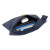 Custom Lakeshore Recycled Nylon Utility Pouch with Carabiner - Navy blue Open view