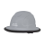 Custom The Judge 6-point Ratchet Type I Full Brim Hard Hat - Light Gray 