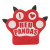 Custom Foam Mitt -10" Bobcat Paw with Claws - Red