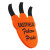 Custom Foam Mitt - 14" Three Talon Bird Claw - Orange