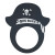 Custom 12" Foam Pirate Hat Visor - Black