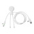 Custom Xoopar Mr. Bio Long Fast Charging Cable - White 