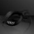 Custom Black Classic Superhero Mask - Side View 