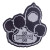 Custom Foam Mitt - 14" 1 Paw - Black