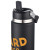 Custom Senago 30 oz Vacuum Insulated Stainless Steel Bottle with Build-in Straw - Black Open Straw