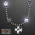 Custom Light Up Soccer Ball Beads Necklace with Soccer Medallion