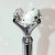 Custom Metal Twist Diamond Pen - Silver with clear