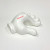 Custom Hands Down Ceramic Card Holder - White Front view