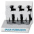 Custom Chrome Metal Business Card Holder - Hand in Hand - Silver Front View 