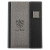 Custom Folio Refillable Hardcover Journal with Card Pockets and Magnetic Closure - Gray Front View