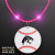 Custom Still-Light Pink Beads With Baseball Medallion