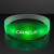 Custom Green LED Steady Illumination Stretch Bracelet