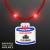 Custom Steady LED Red Beads with Cake Medallion, No-Flash Necklace