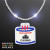 Custom Steady LED White Beads with Cake Medallion, No-Flash Necklace