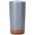 Custom Full Color Cork Bottom Tumbler 18 oz - Grey