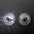Custom Light Projecting Disco Ball Earrings, 1 Pair