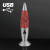 Custom Groovy Glitter Lamp USB Mood Light 7.25"