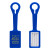 Custom Silicone Luggage Tag - Blue