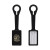 Custom Silicone Luggage Tag - Black