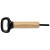 Custom Pop Top Bamboo Bottle Opener - Black