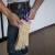 Custom Blue Glove Clip with Logo - Lifestyle