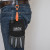 Custom Hi-Viz Orange Glove Clip - lifestyle
