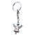 Custom Angel Jewelry Keychain With Jingling Bell - Silver