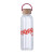 Custom Eos 21 oz Glass Bottle with Bamboo Lid - Red 