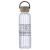 Custom Eos 21 oz Glass Bottle with Bamboo Lid - Black