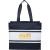 Custom Varsity Box Tote - Navy blue