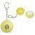 Custom Tennis Ball SPF 15 Lip Balm Keychain - Yellow