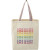 Custom Rainbow Recycled 6 oz Cotton Grocery Tote