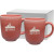 Custom 17 oz. Etched Comfort Collection Bistro Mug Gift Set - Soft Coral