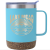 Custom Saratoga Cork Bottom Brite Mug 12 oz - Blue 