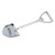 Custom Metal Shovel Bottle Opener - Silver