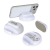 Custom Asana Phone Stand with Built-In Screen Cleaner & Spray - White 