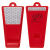 Custom Safety First Reflective Whistle - Red
