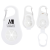 Custom Clipper Towel & Bottle Holder - White 