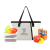 Custom Wrightwood Nylon Lunch Cooler Tote - Gray Front View 