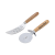 Custom Tuscany 2-Piece Pizza Cutter Set - Brown 