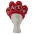 Custom 12" Foam Paw Visor - Red