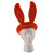 Custom 16" Foam Bunny Ears Visor - Orange