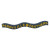 Custom 28" x 2" Wavey Foam Noodle - Navy blue