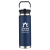 Custom Senago 30 oz Vacuum Insulated Stainless Steel Bottle with Build-in Straw - Navy Blue 