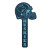 Custom 15" Helmet Foam Cheerstick - Navy blue