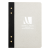 Custom Executive FSC Journal with Textured Grommet Spine - Off White 
