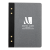 Custom Executive FSC Journal with Textured Grommet Spine - Dark Gray 